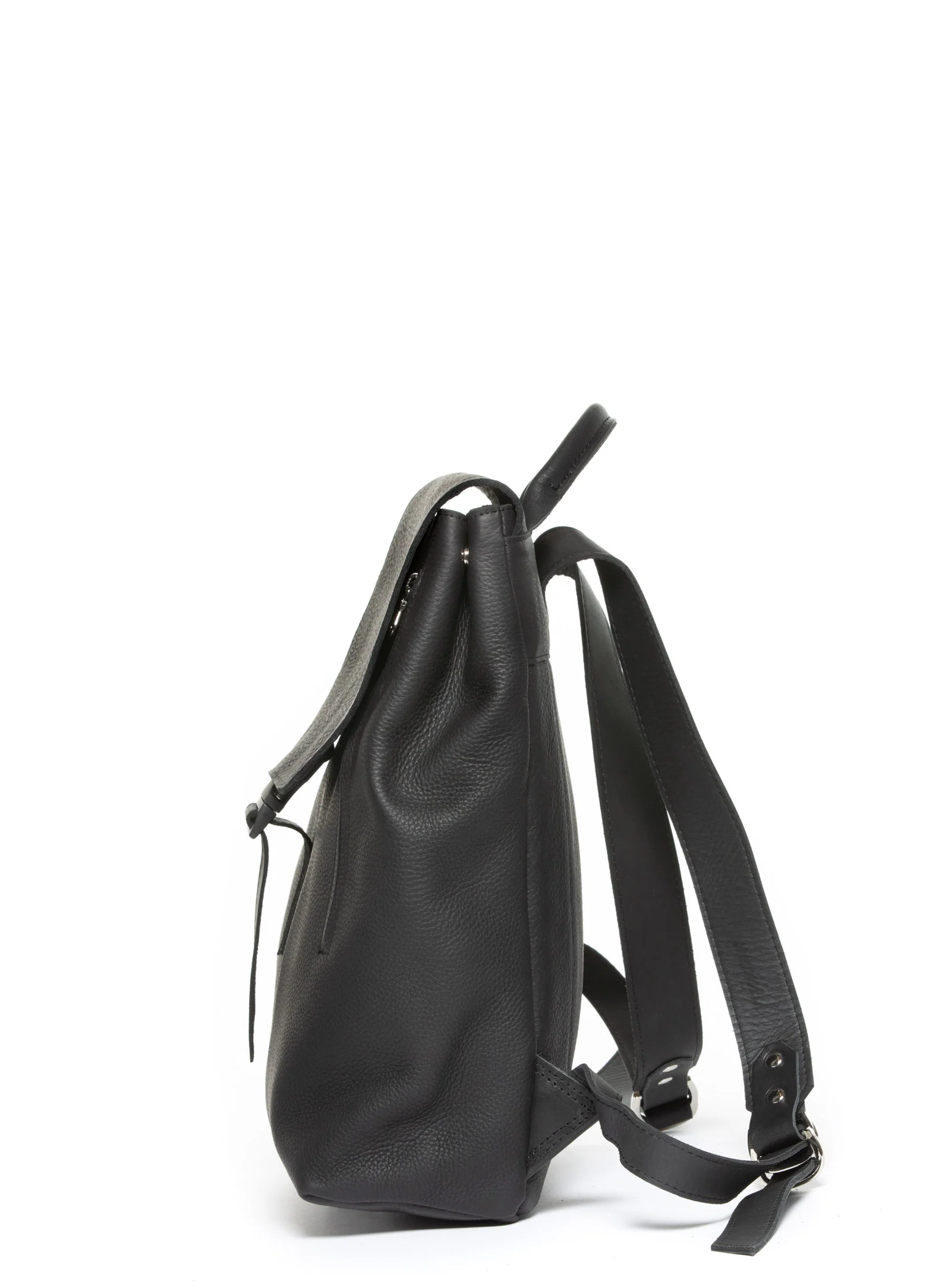 Montréal Backpack - Black Leather - Image 4